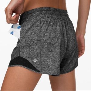 Lululemon Hotty Hot II 4” Shorts - Heather Lux Multi Black - Size 4